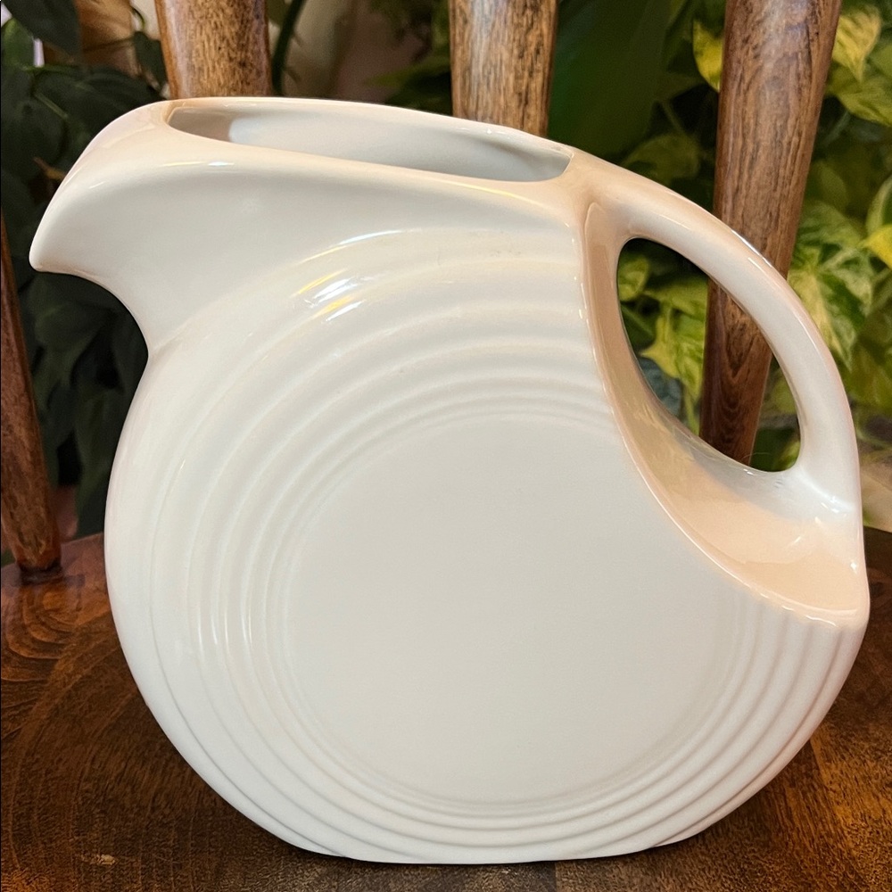 Fiesta White Large Disc Pitcher